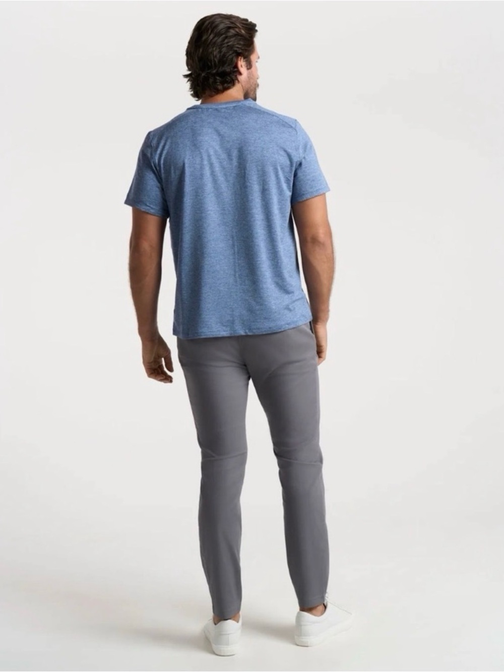 Birddogs Stretch Khakis Slim Pant Chino Unlined Mens 32 Gray Work Casual Travel - Picture 5 of 12